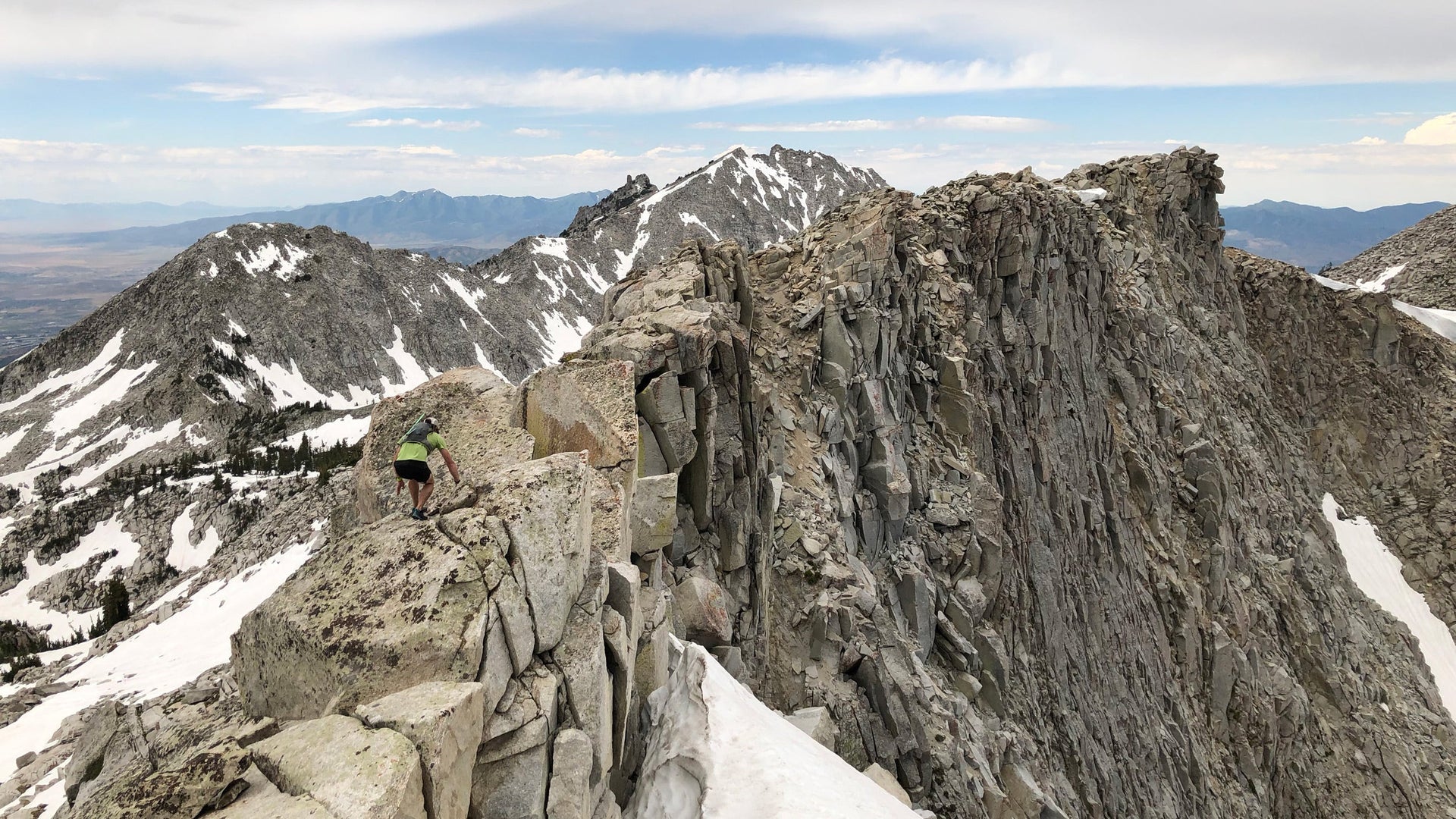 “The route finding on the Wasatch Ultimate Ridge Linkup isn’t terribly difficult,” said Luke Nelson. “I just had to follow Jared Campbell’s advice: ‘If you aren’t sure where to go, stay on the ridge!’” Jared Campbell
