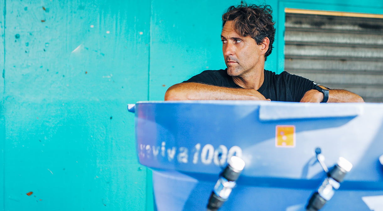 From small scale to large, we learn along the way. Otto Flores builds a cistern that can supply a large number of people in the community. Yabucoa, Puerto Rico. Photo: Ethan Lovell