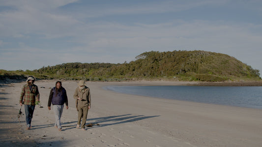 The Farm Boys van breaking down on the Far South Coast of NSW was a blessing in disguise, as the boys took the opportunity to catch up with old mate, Wayne Carberry who took them for a walk and a feed on Yuin Country.