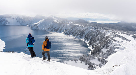 Circumnavigating Crater Lake by Ski