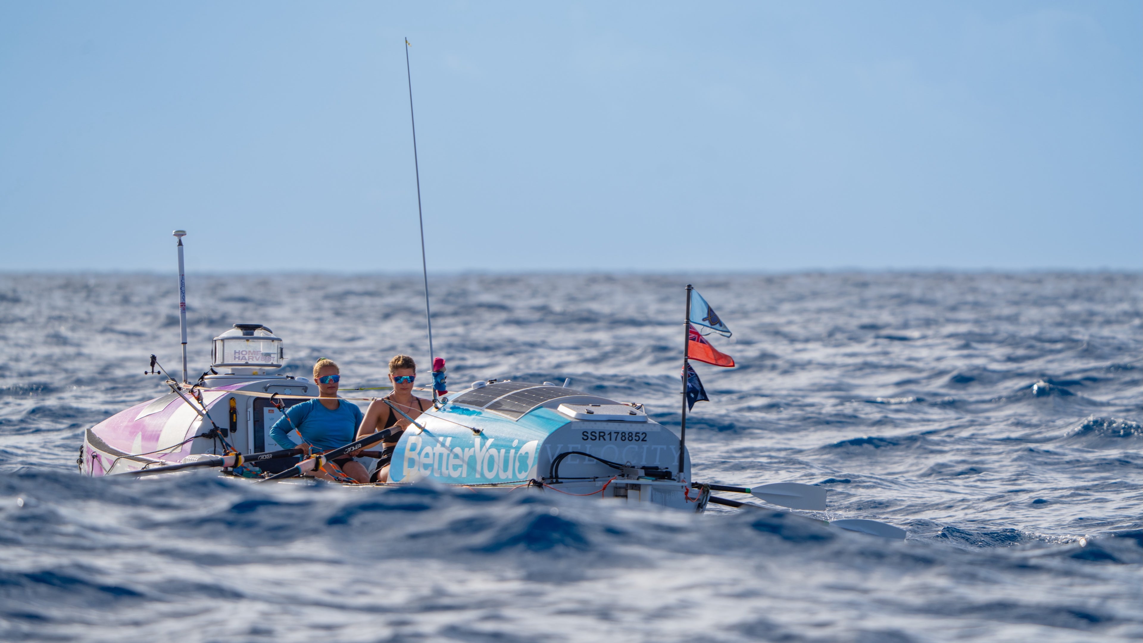 AN OCEAN , BY HAND : JESS ROWE AND MIRIAM PAYNE ROW THE SOUTH PACIFIC ...