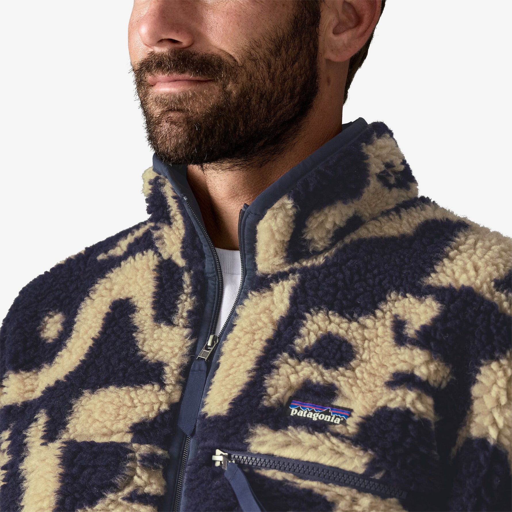 Polartec® Fleece Cardigan COYOTE DAN Natural Blend Retro Cardigan - Patagonia Australia