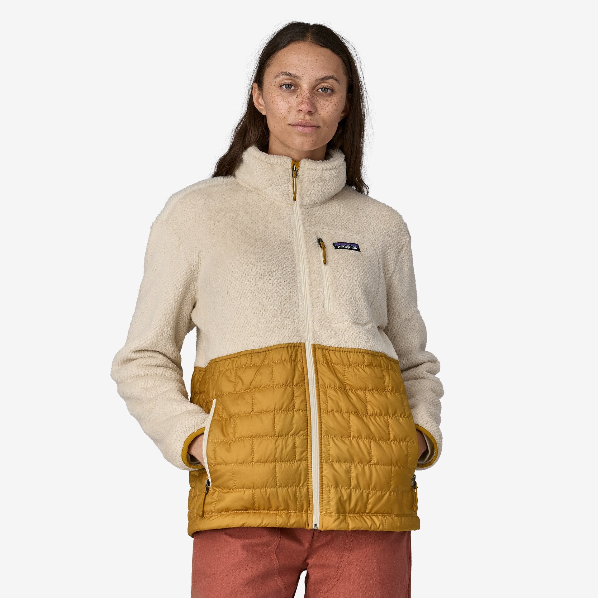 Womens yellow patagonia jacket new arrivals
