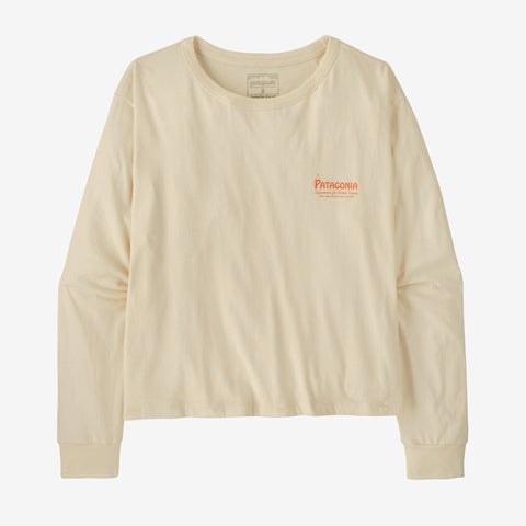 Women’s Long-Sleeved Water People Banner Easy-Cut T-Shirt