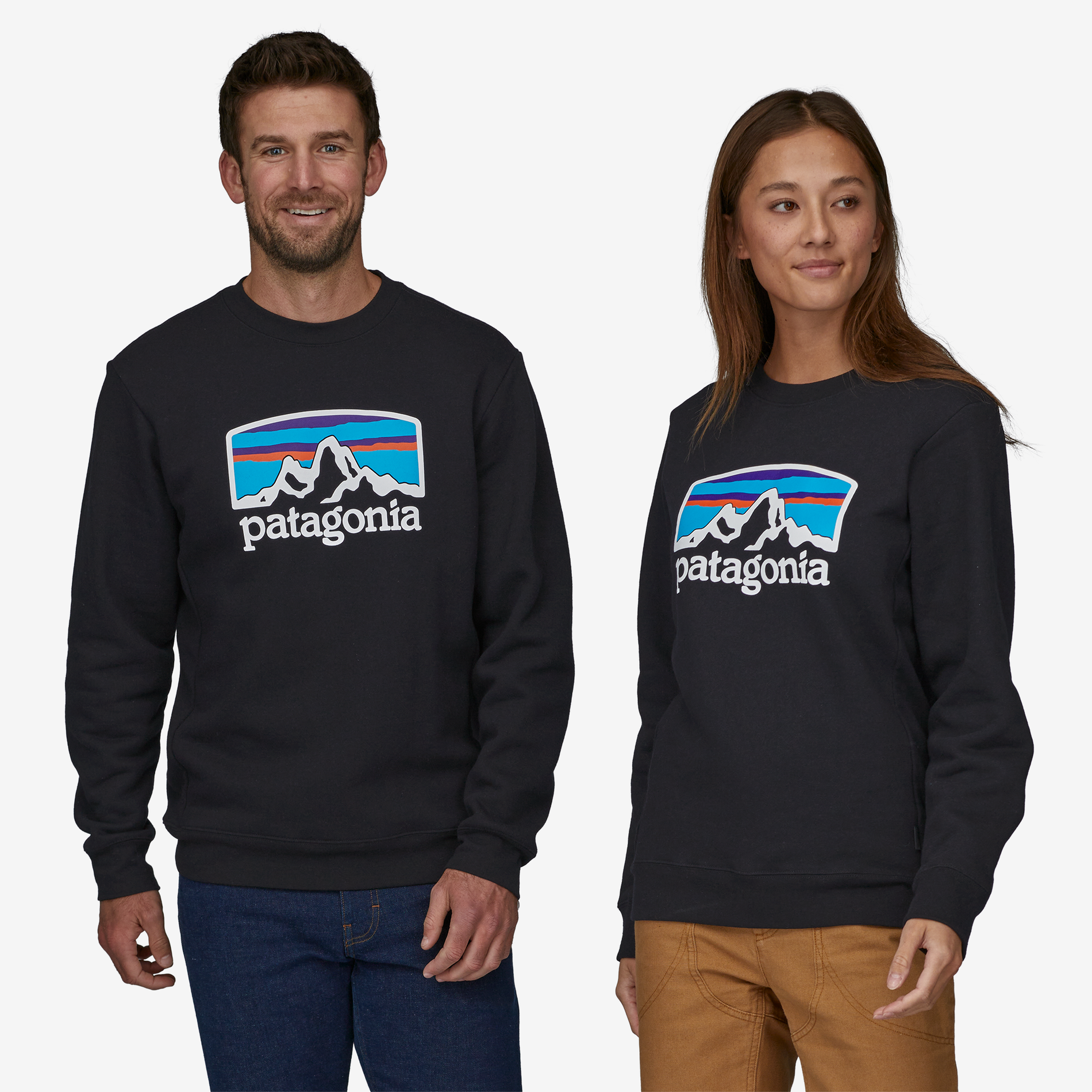Patagonia men's fitz roy horizons uprisal crew sweatshirt hotsell