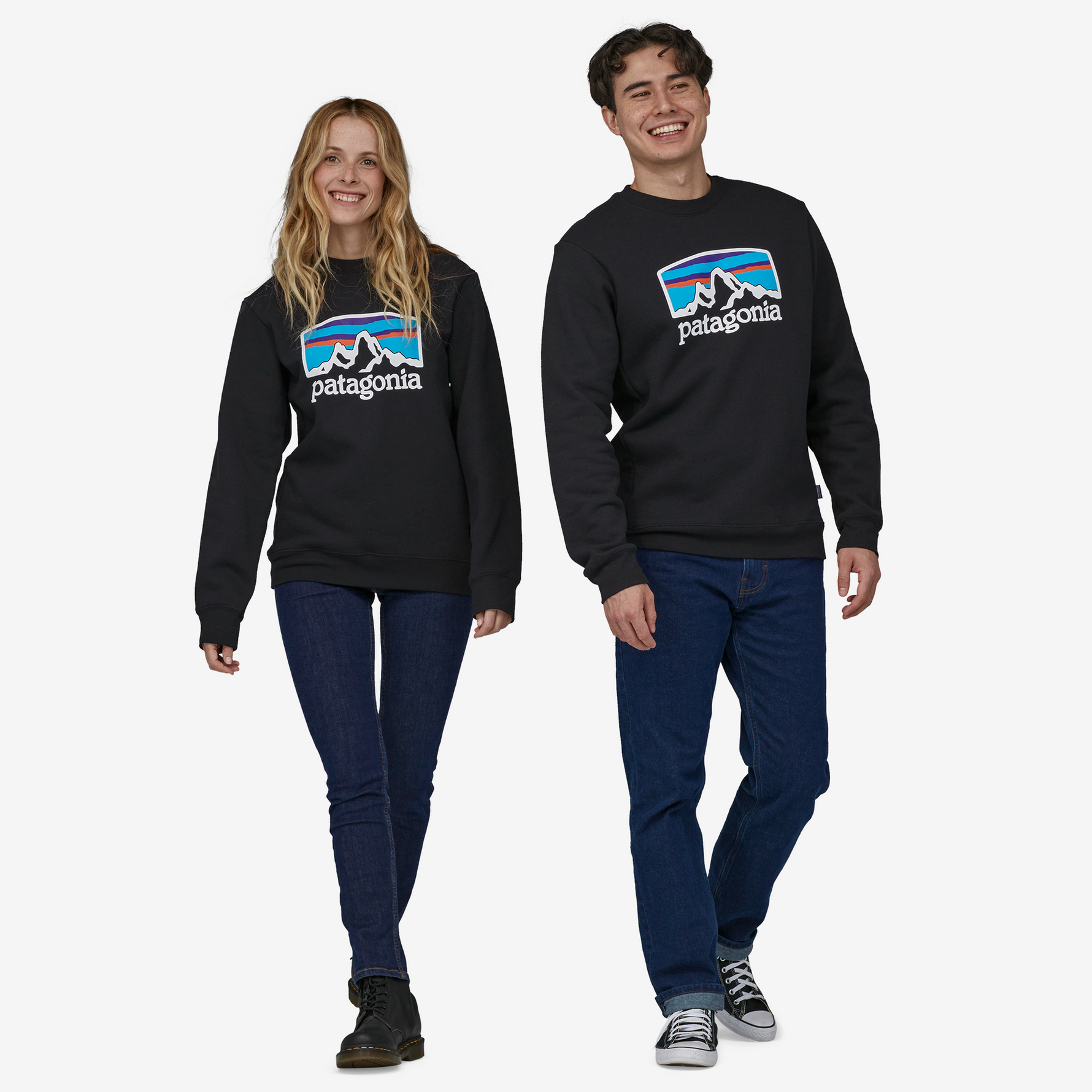 Patagonia men's fitz roy horizons uprisal crew sweatshirt 2025