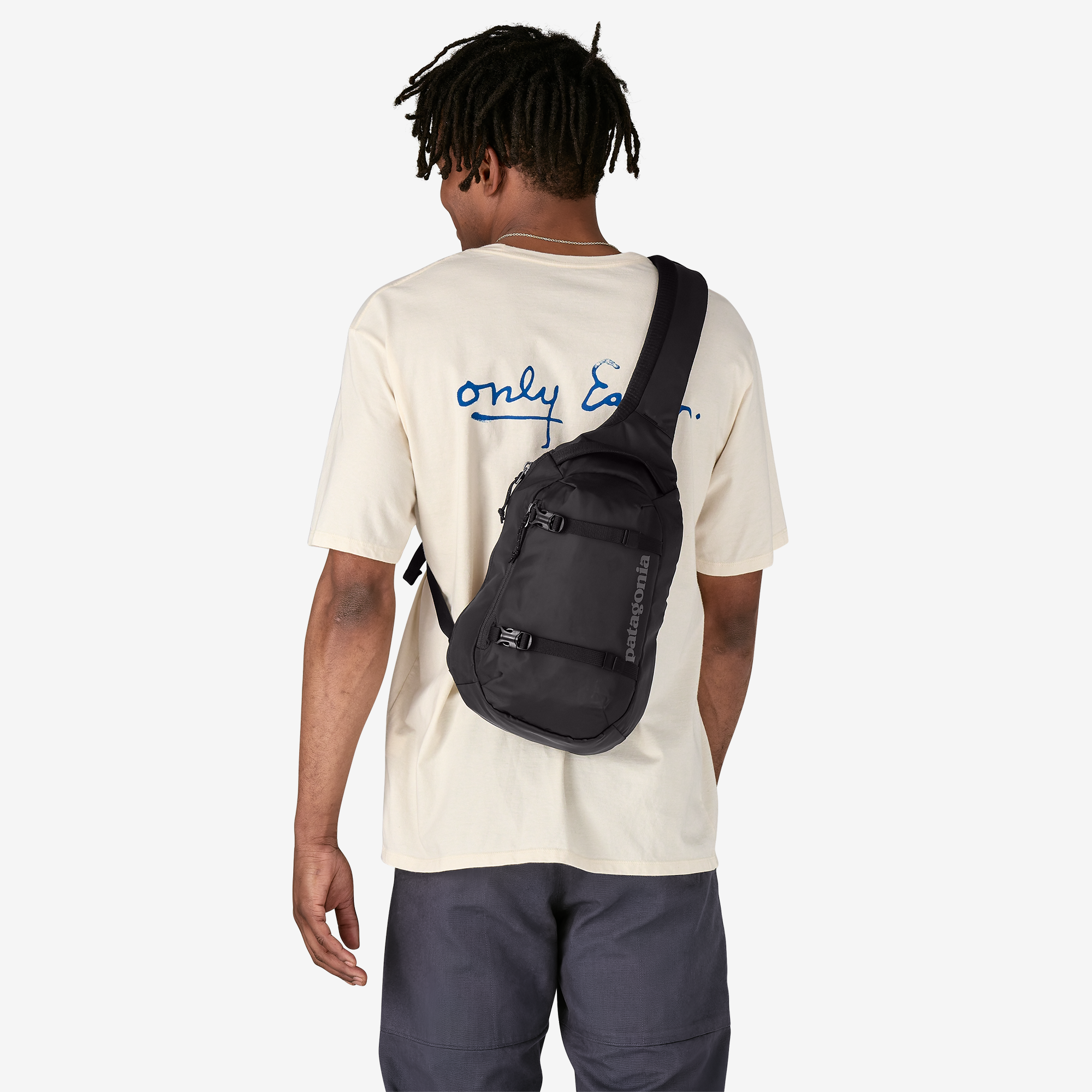 atom 8l sling backpack patagonia padded tablet sleeve for your hand Patagonia Atom Sling 8L Smolder