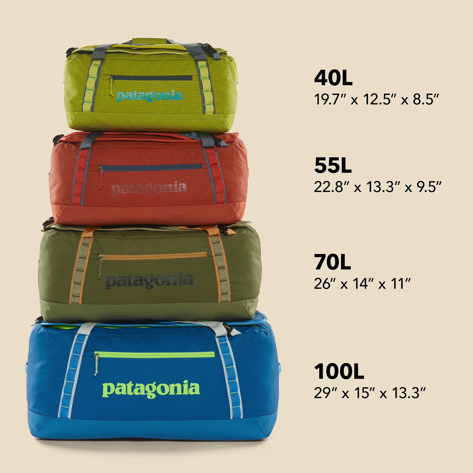 Patagonia black hole 40l duffel 2025