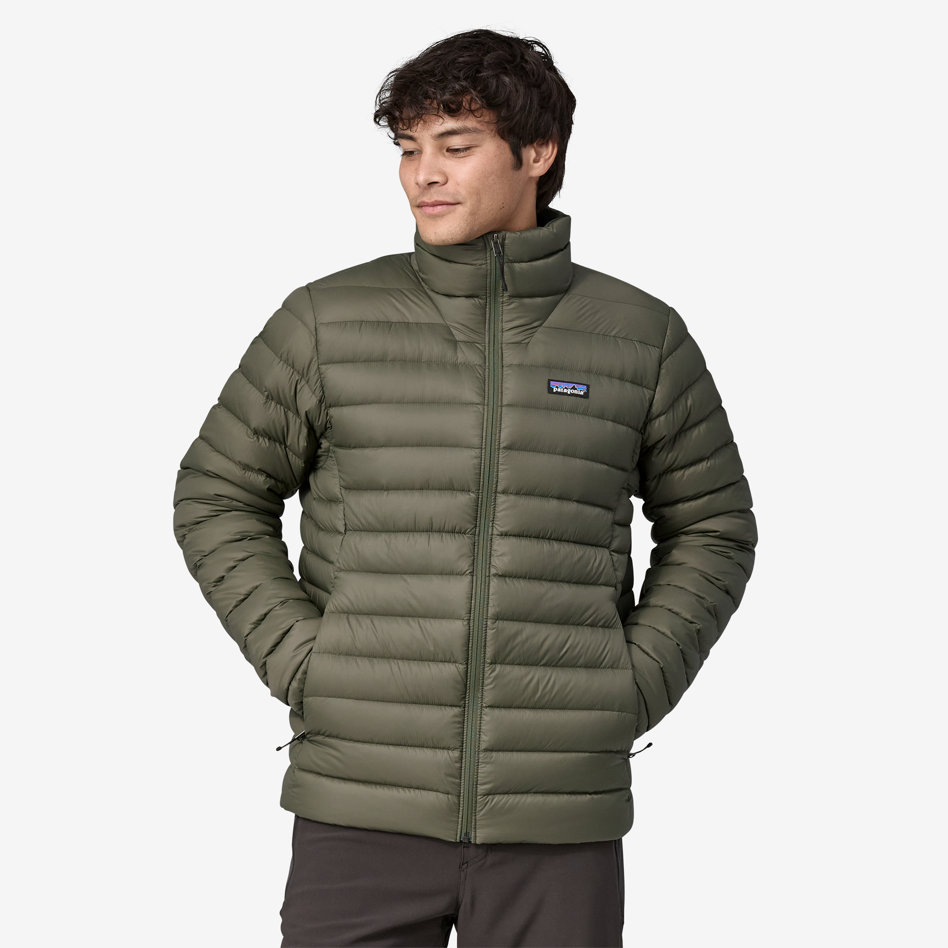 Green patagonia down best sale jacket