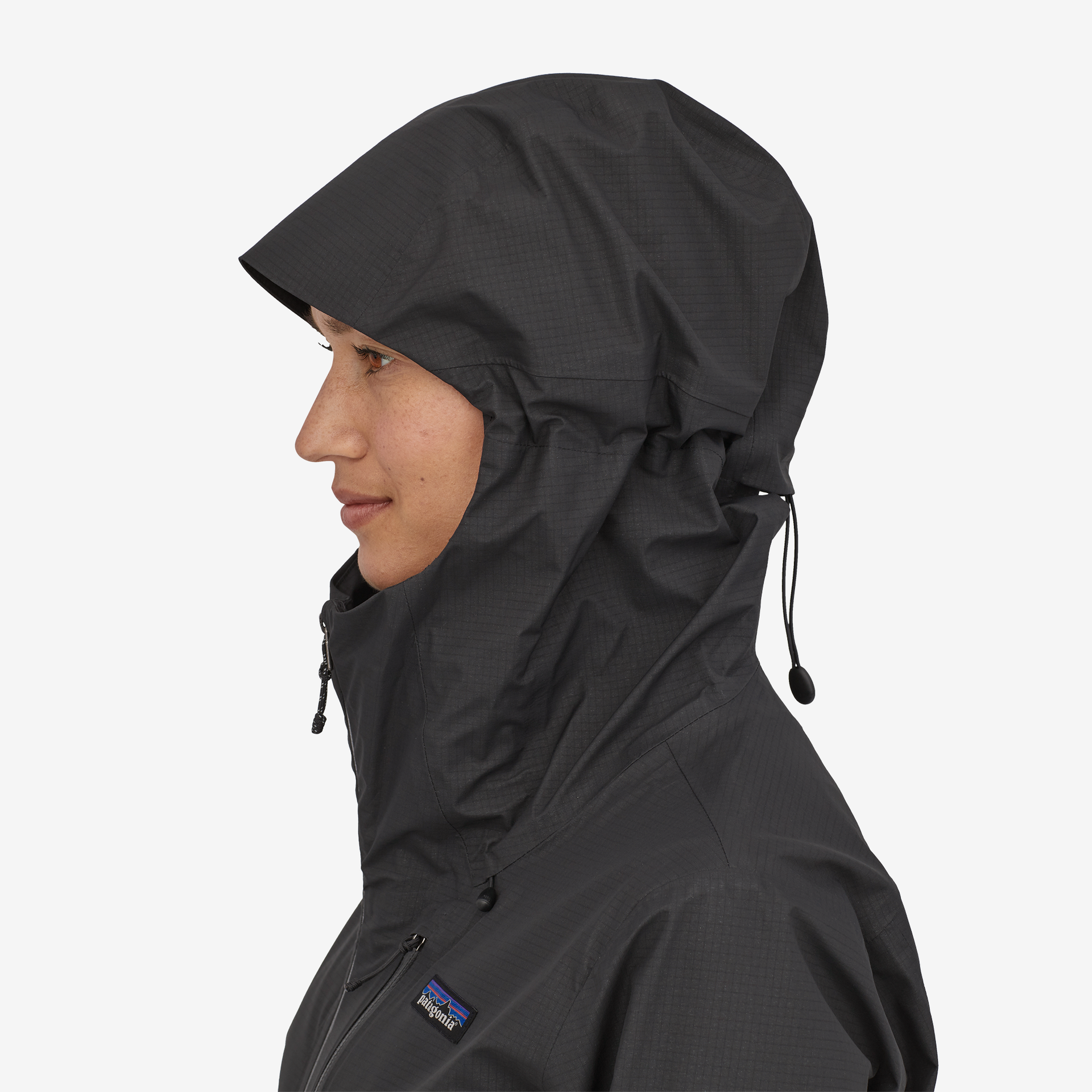 Patagonia women's black rain jacket on sale