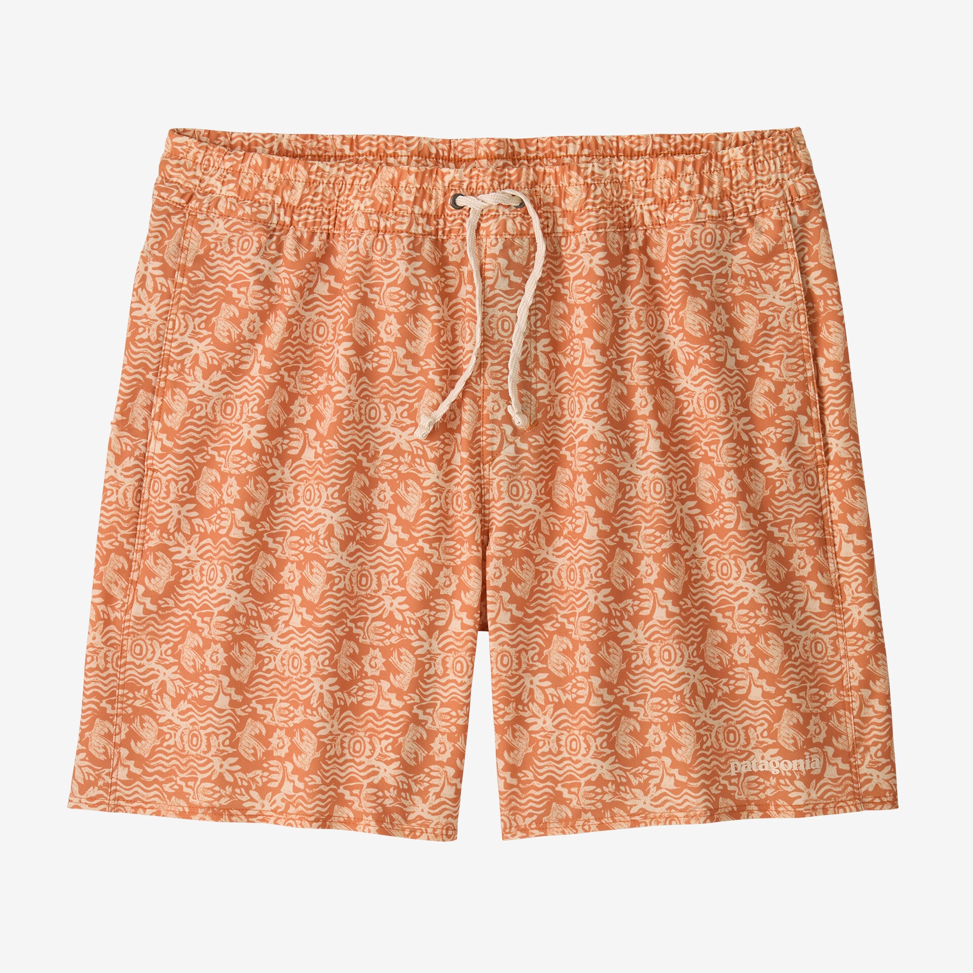 PATAGONIA Hydropeak Volley Shorts 16" Mountain Breeze: Sunset Orange