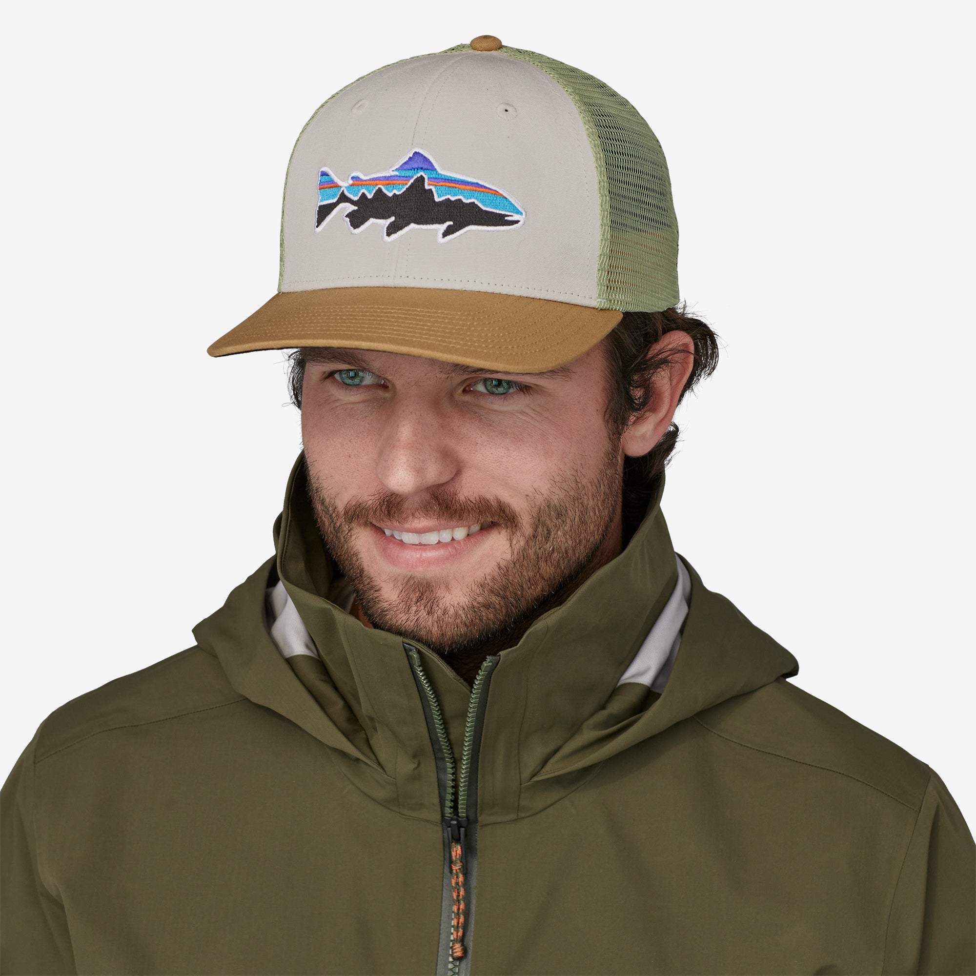 Patagonia men's fitz roy trout trucker hat outlet